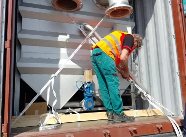 Fixierung und Ladungssicherung von Exportgütern im Container