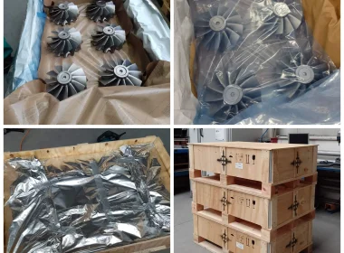 Umfassender Schutz empfindlicher Industriekomponenten für den Überseetransport - leichte Luftfrachtverpackung